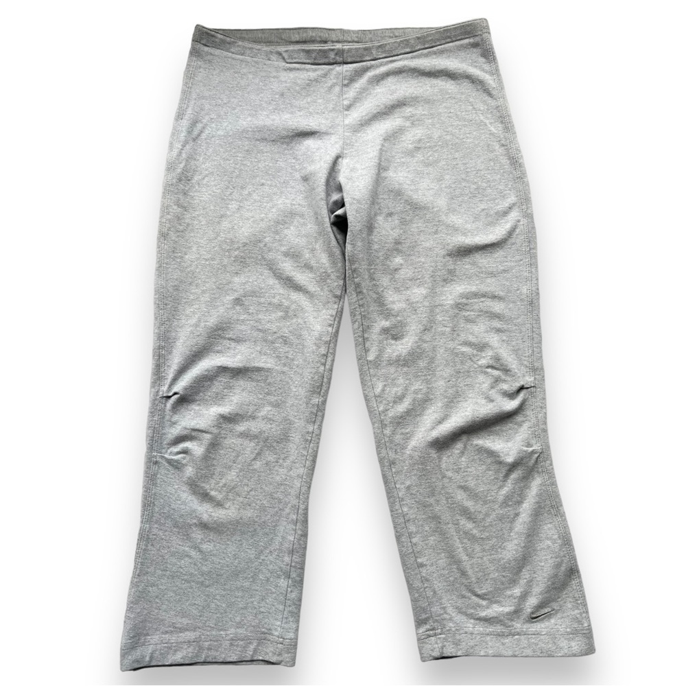NIKE Women’s Organic Cotton Cropped Leggings Grey Size XS